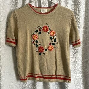 Spring Short Sleeve Sweater